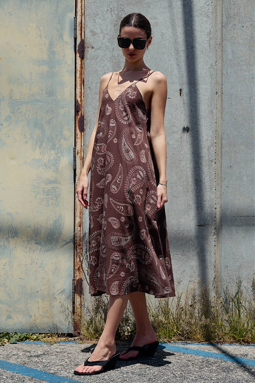 Pilar Paisley Midi Dress