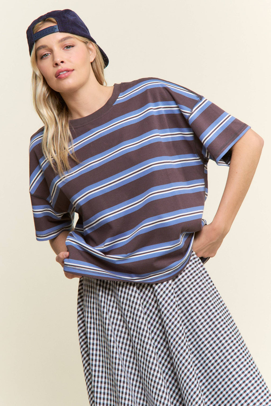 Solana Stripe Relaxed Tee