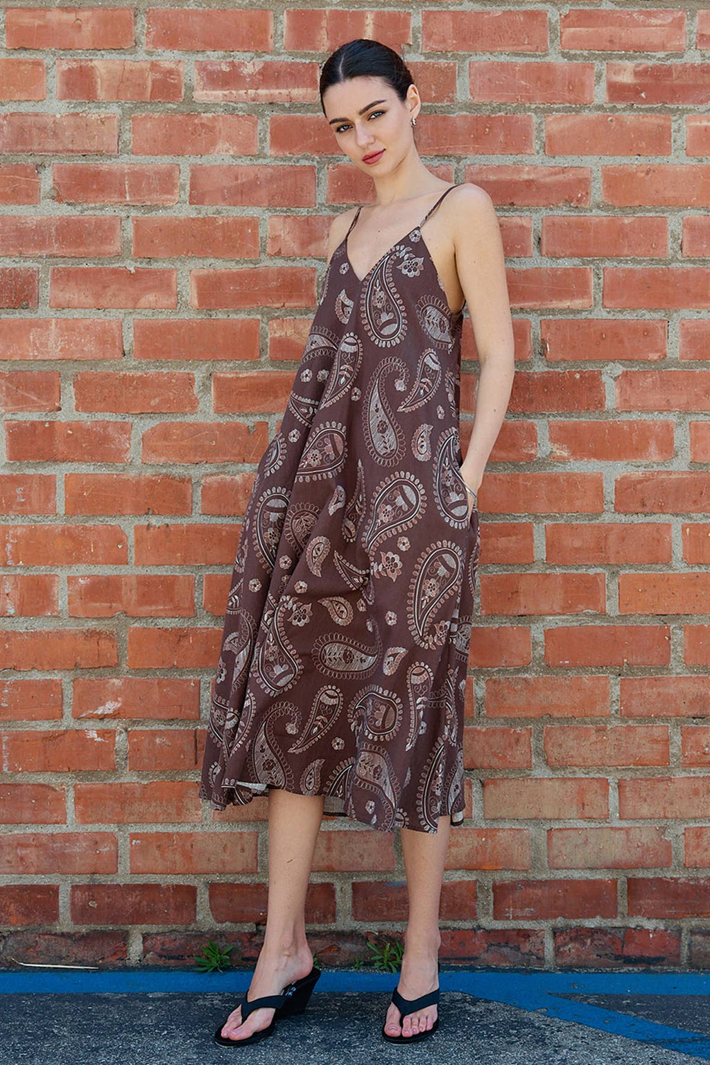 Pilar Paisley Midi Dress