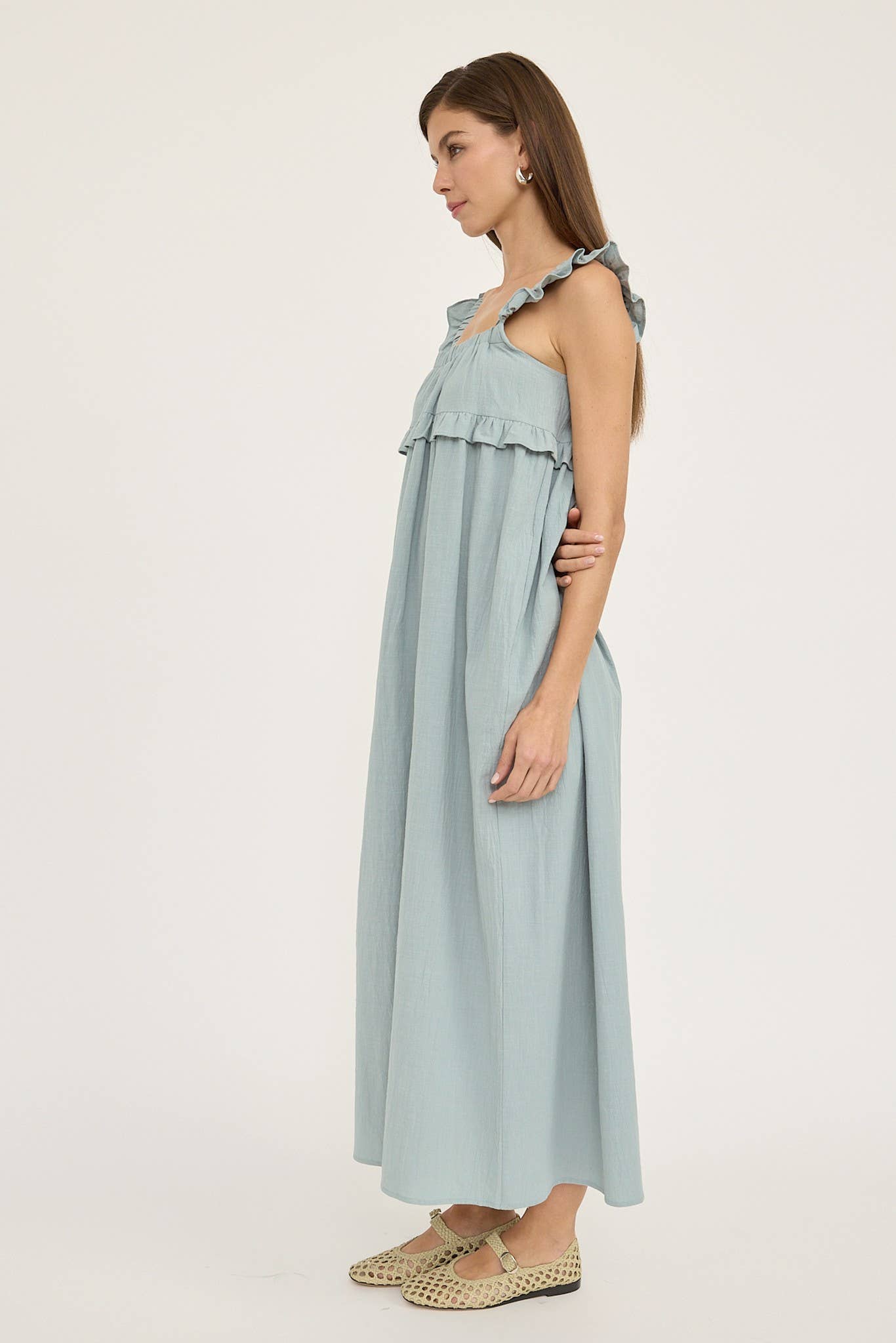 Sueno Frill Maxi Dress
