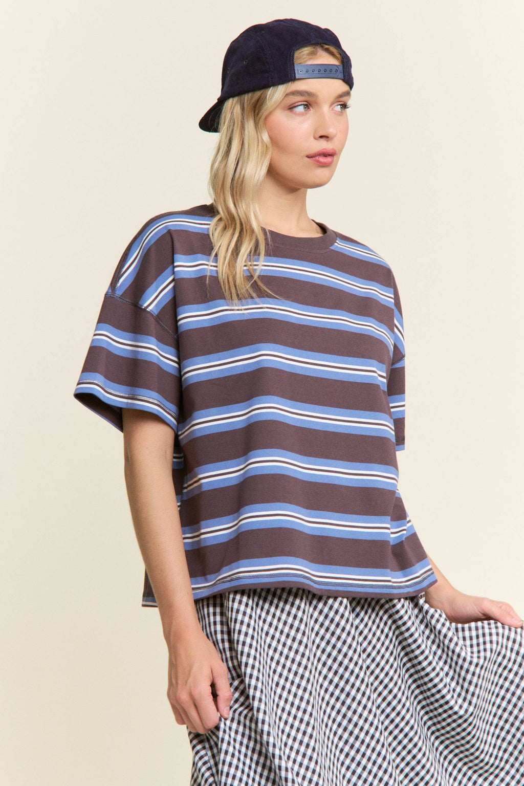 Solana Stripe Relaxed Tee