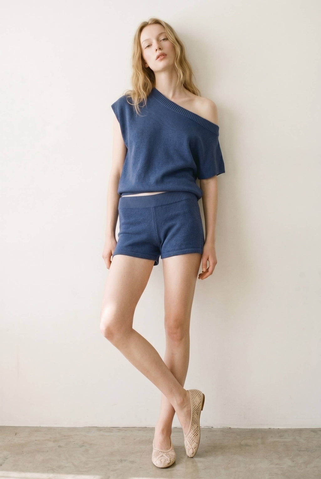 Elena One Shoulder Top & Shorts Set
