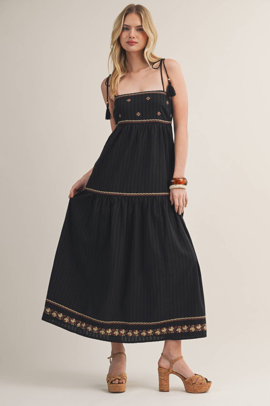 Elara Embroidered Maxi