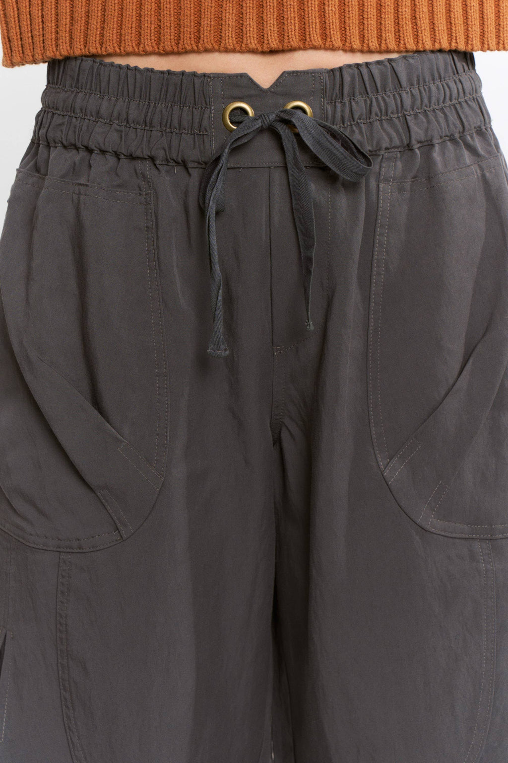 Camila Cargo Pants - Charcoal