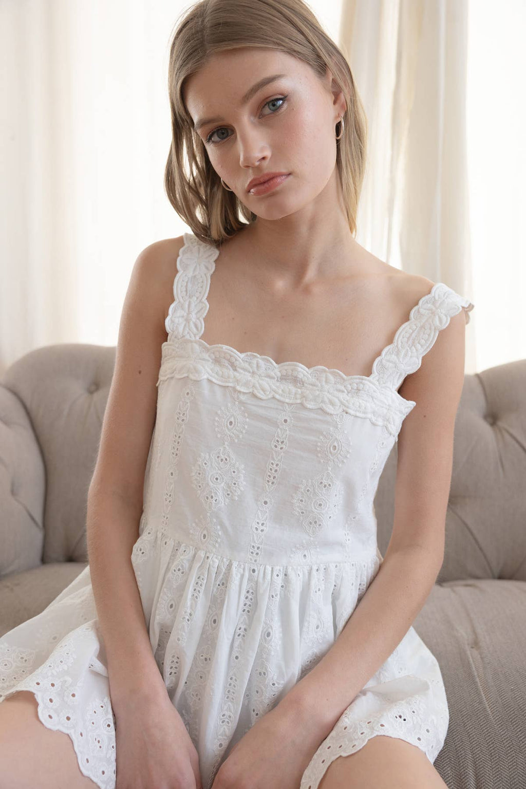 Elodie Eyelet Top