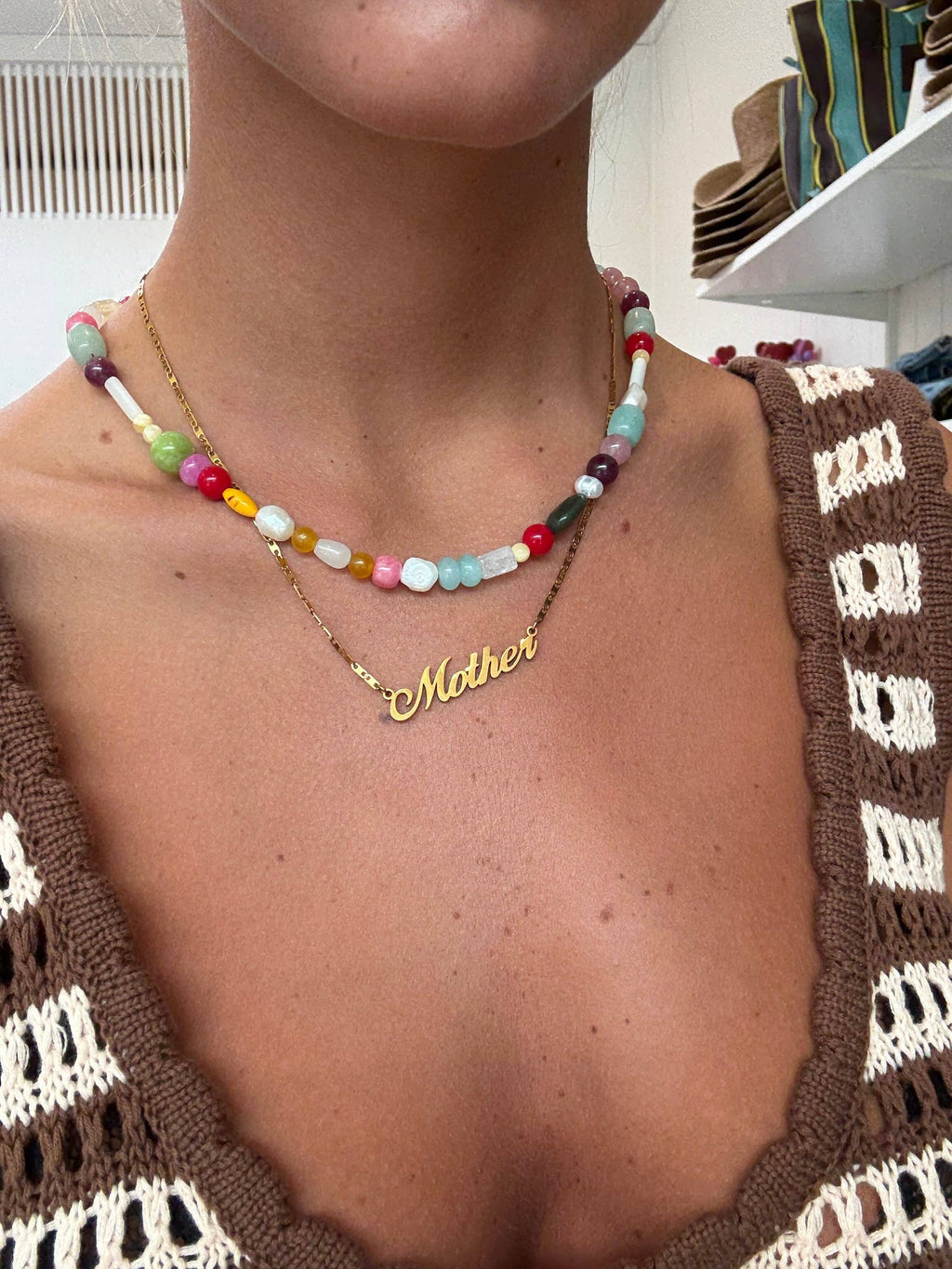 Mother Necklace - 18k Gold Plated