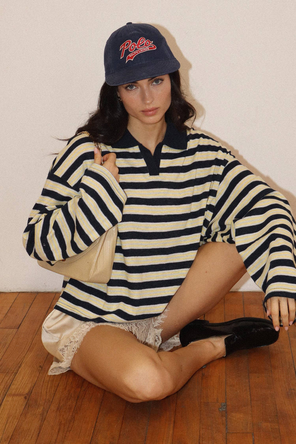 Renata Stripe Polo Top