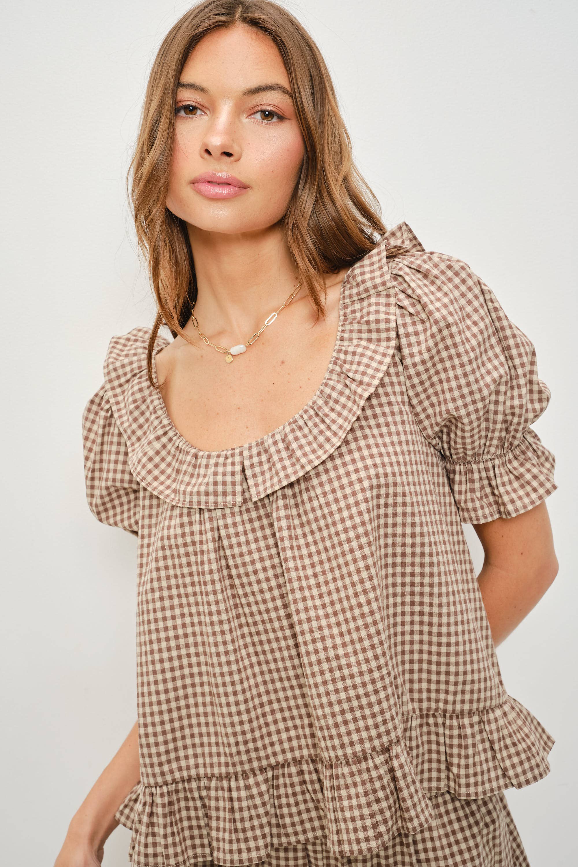 Cruz Frill Gingham Set