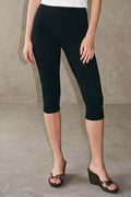Mid Waist Capri Length Leggings