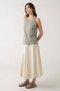 Ava A-line Midi Skirt