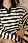 Renata Stripe Polo Top