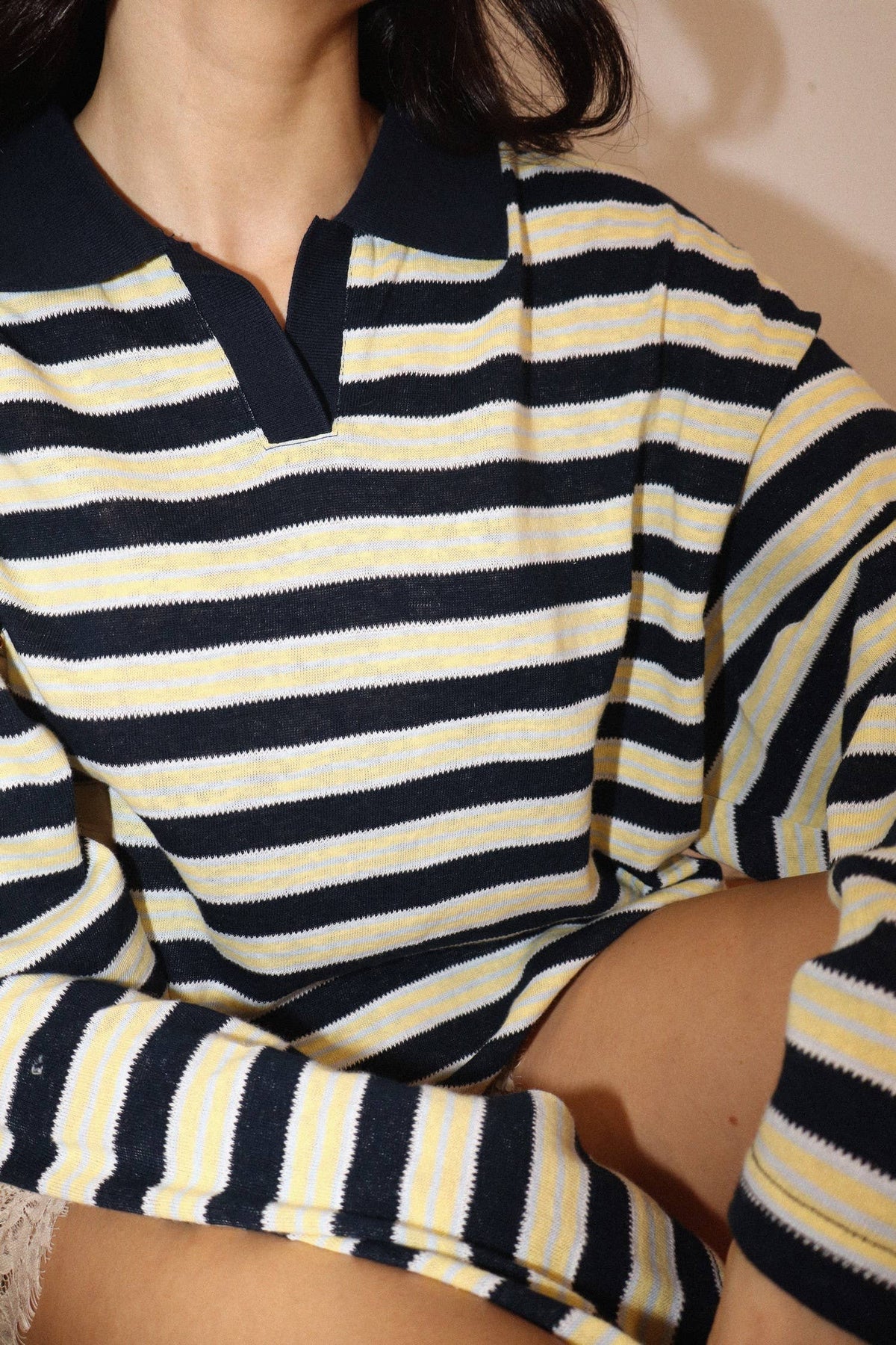 Renata Stripe Polo Top