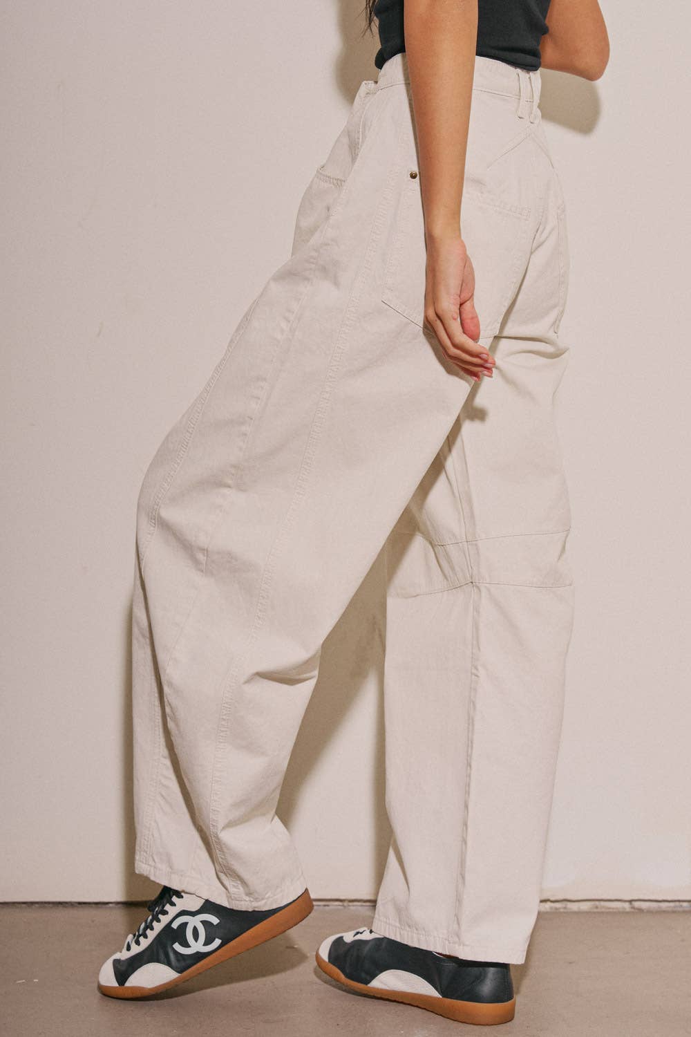Alma Cotton Barrel Pants