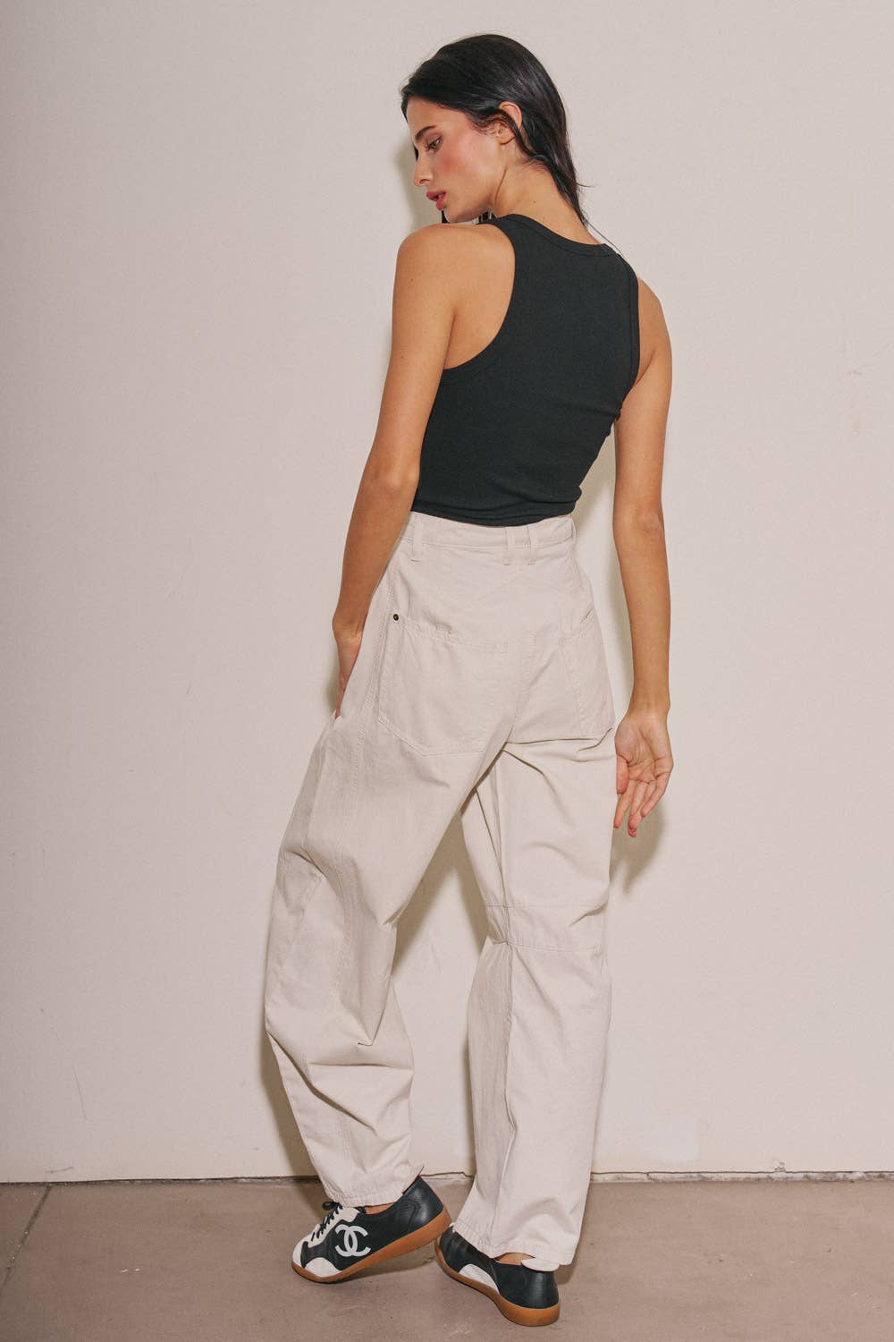 Alma Cotton Barrel Pants