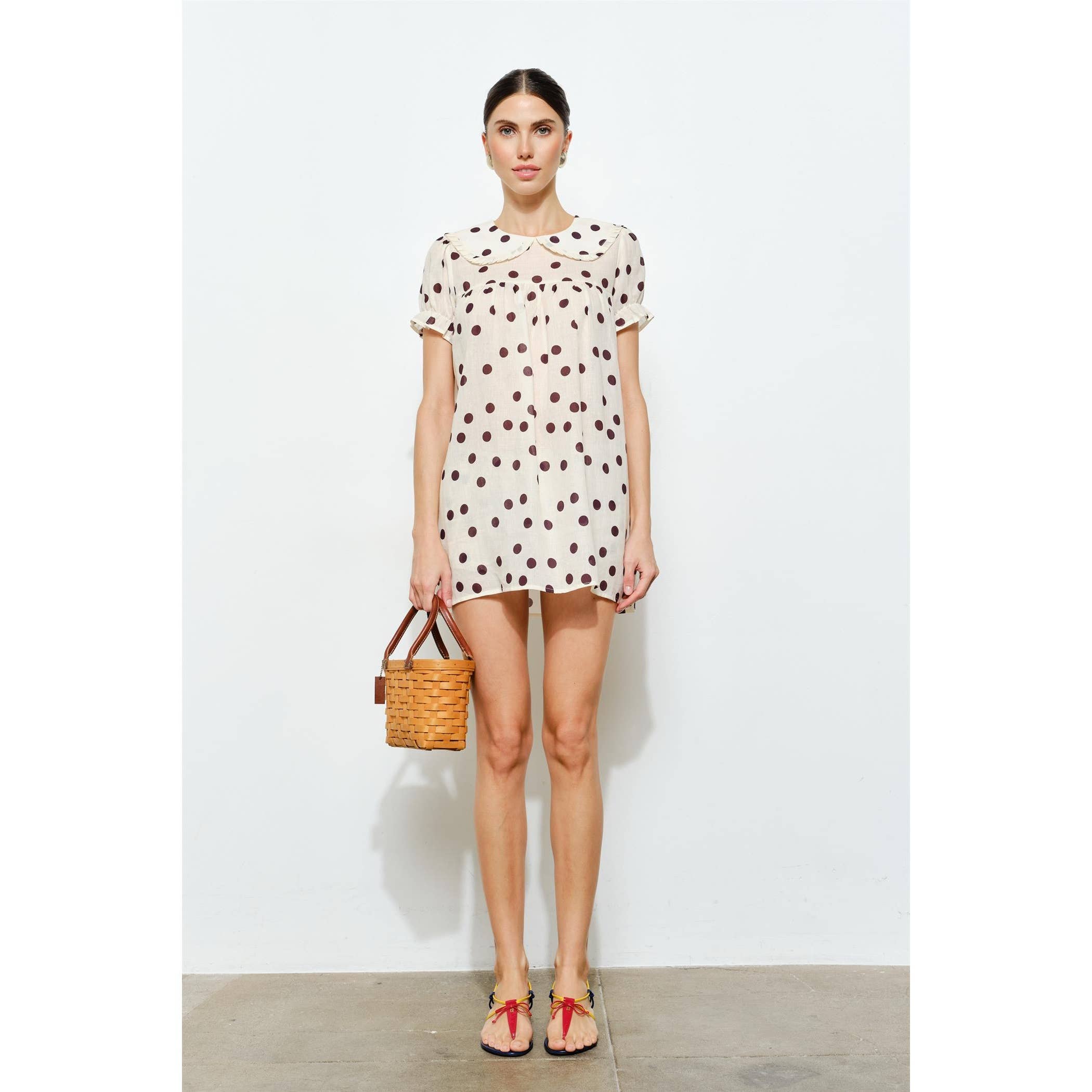 Josefina Polka Dot Mini Dress