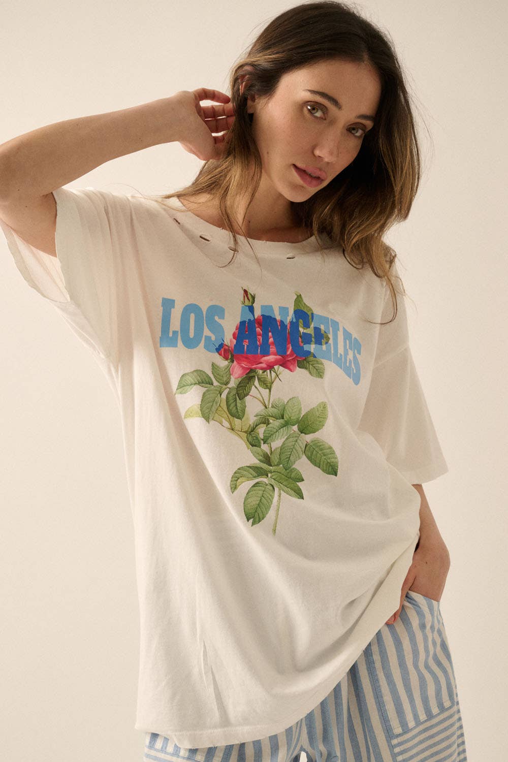 Sunset Boulevard Distressed Tee