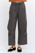 Camila Cargo Pants - Charcoal