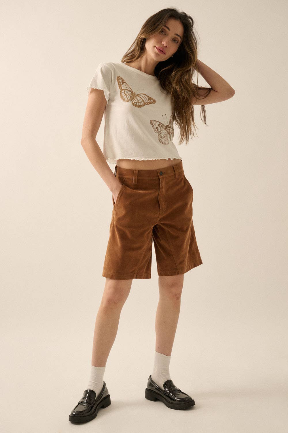 Mariposa Lettuce-Edge Baby Tee