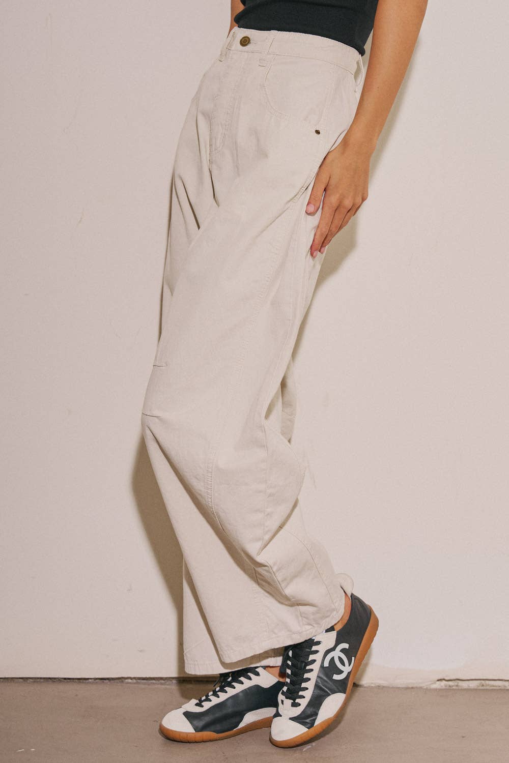 Alma Cotton Barrel Pants