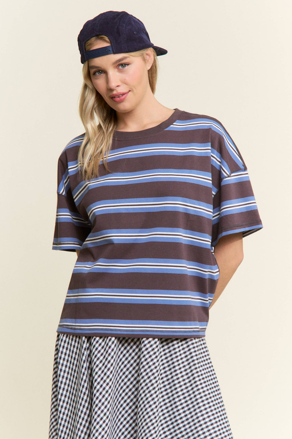 Solana Stripe Relaxed Tee