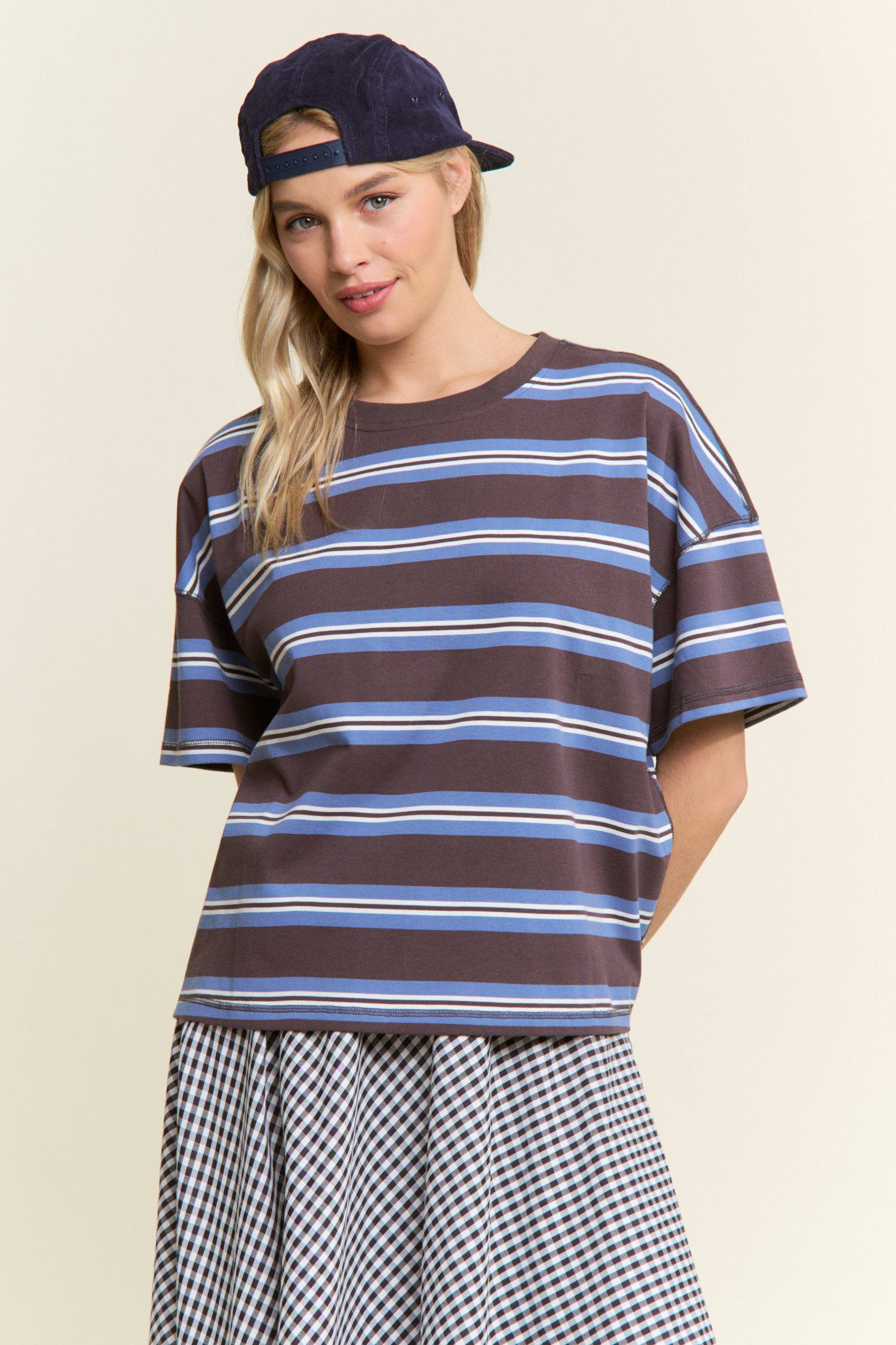 Solana Stripe Relaxed Tee