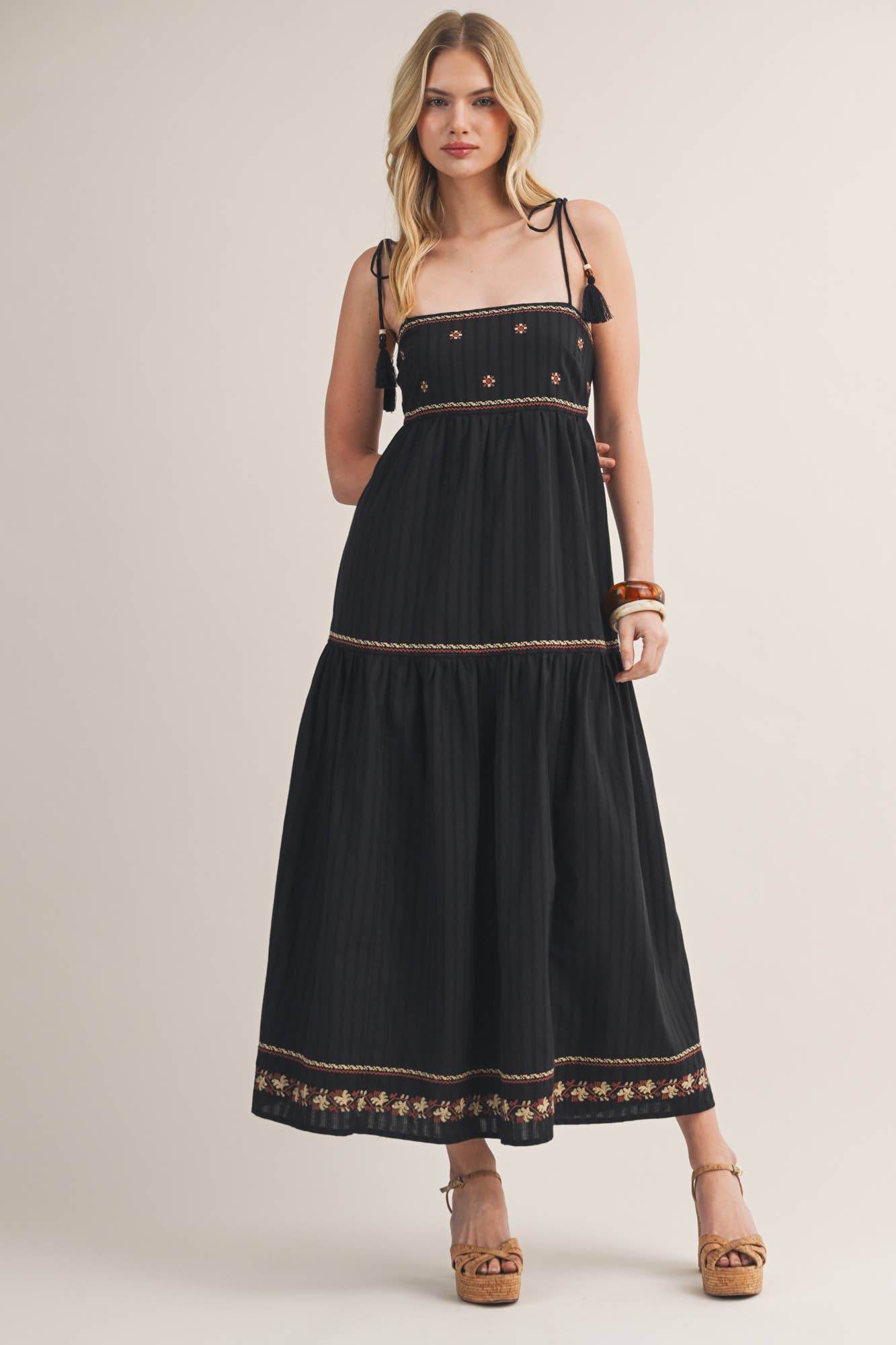 Elara Embroidered Maxi