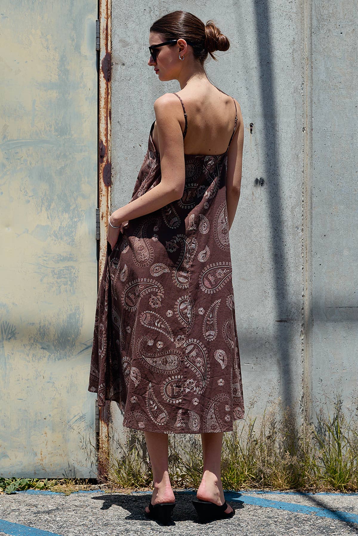 Pilar Paisley Midi Dress