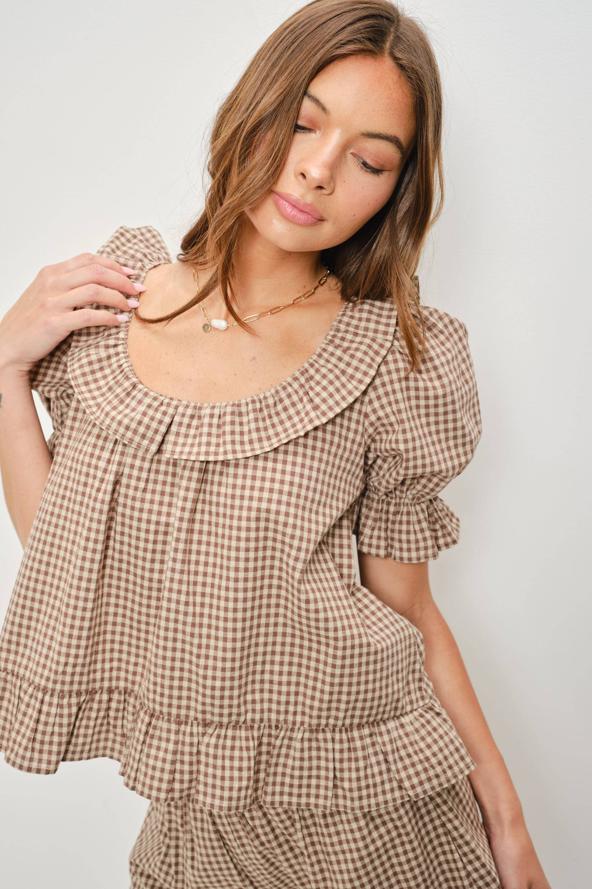 Cruz Frill Gingham Set