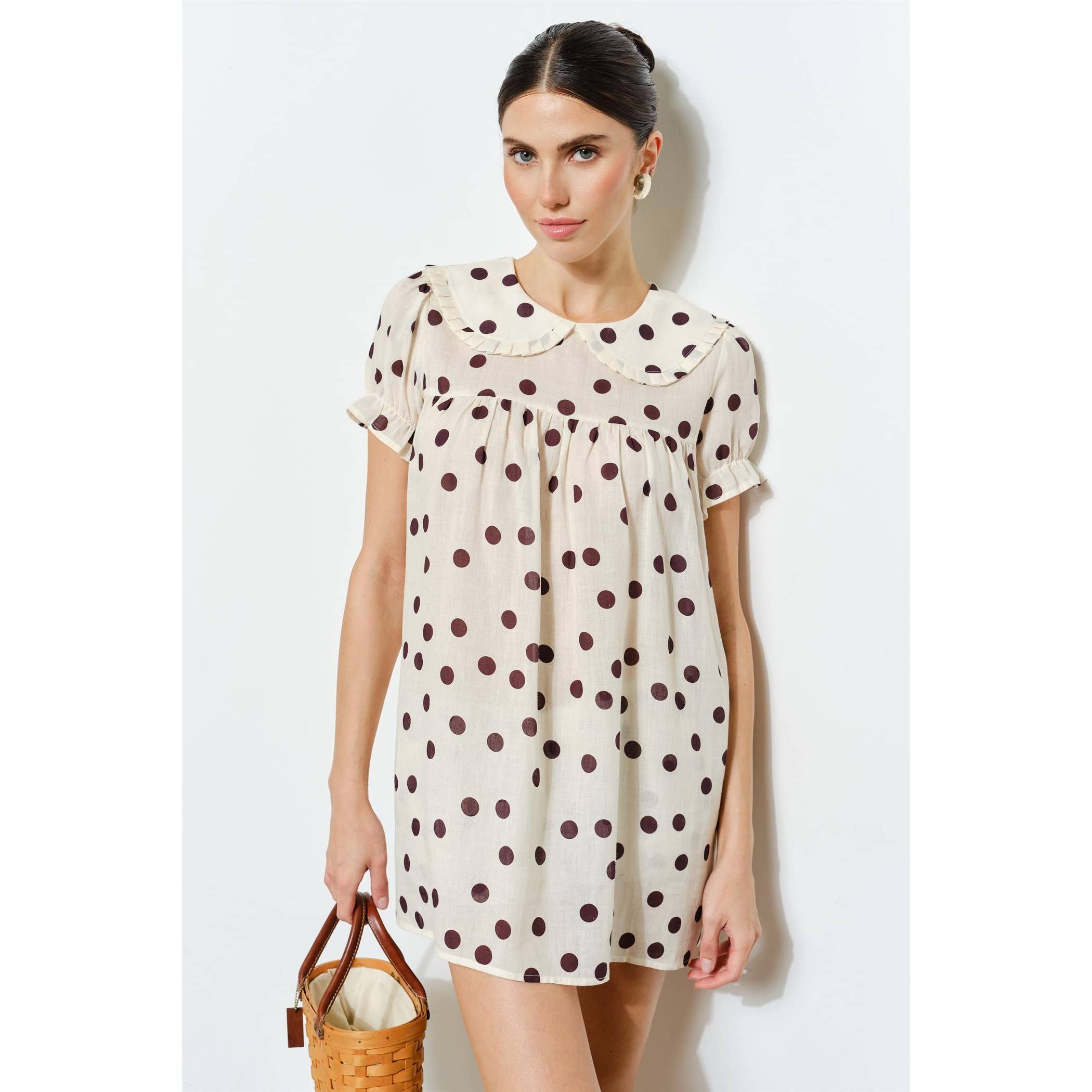 Josefina Polka Dot Mini Dress