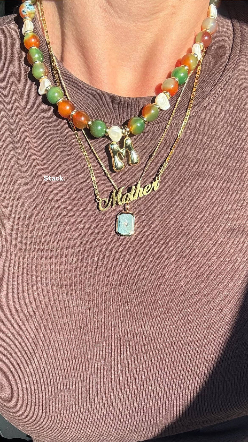 Mother Necklace - 18k Gold Plated