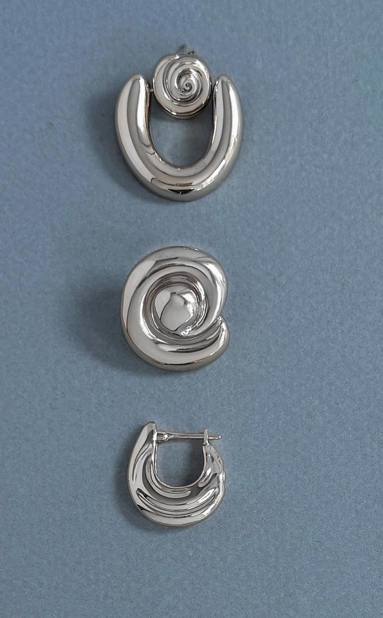 Milley Spiral Statement Studs