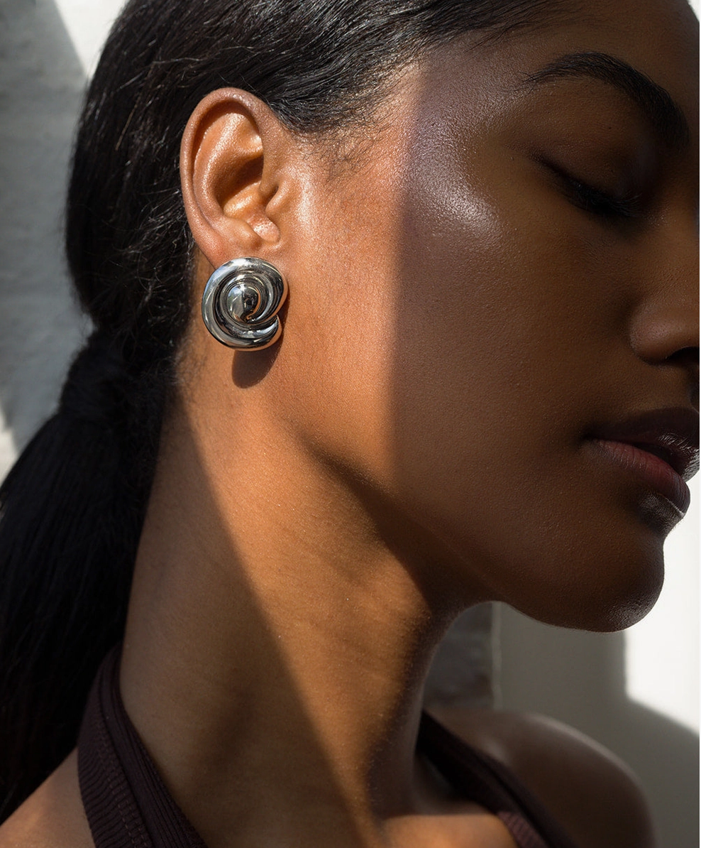 Milley Spiral Statement Studs