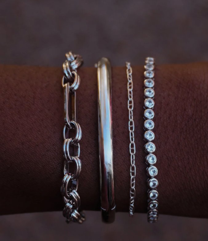 Penelope Chain Bracelet - Silver
