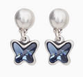 Chanour Mariposa Azul Dangle Earrings