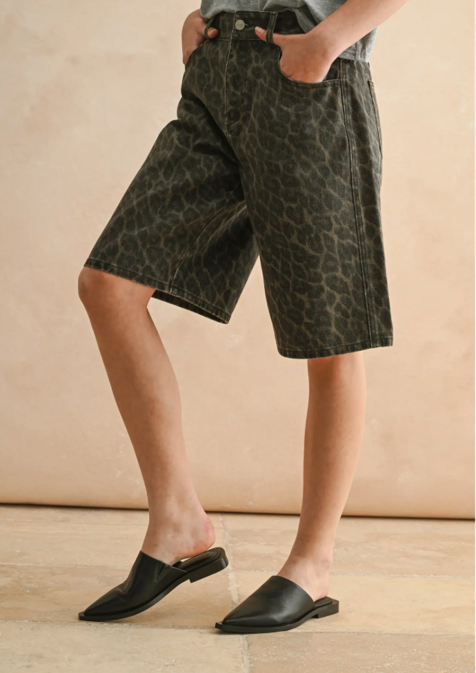 Lana Leopard Shorts