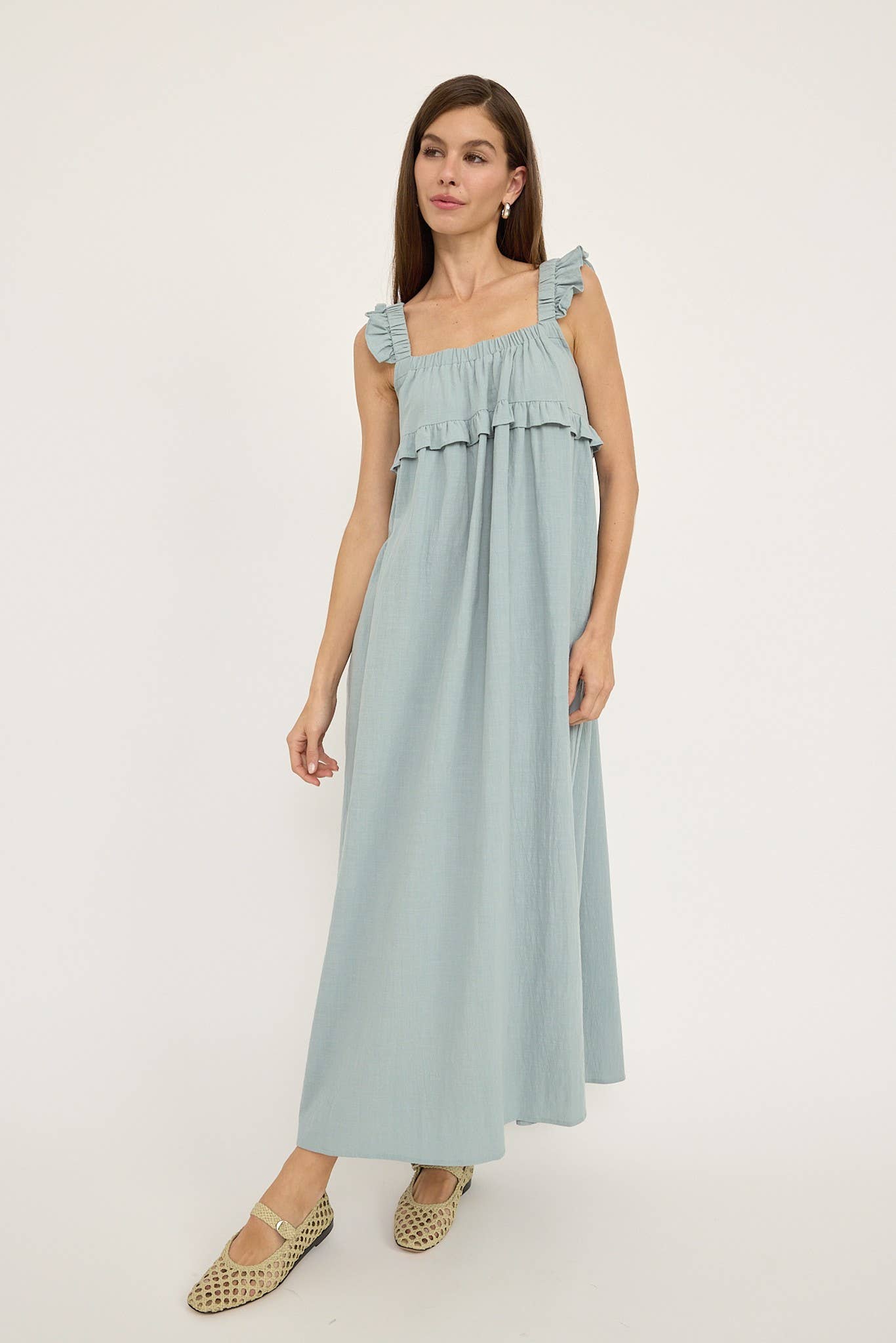 Sueno Frill Maxi Dress