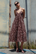 Pilar Paisley Midi Dress