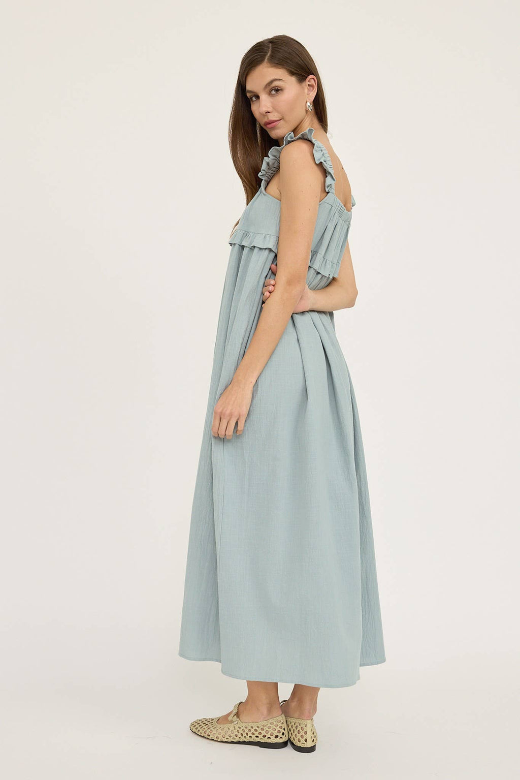 Sueno Frill Maxi Dress