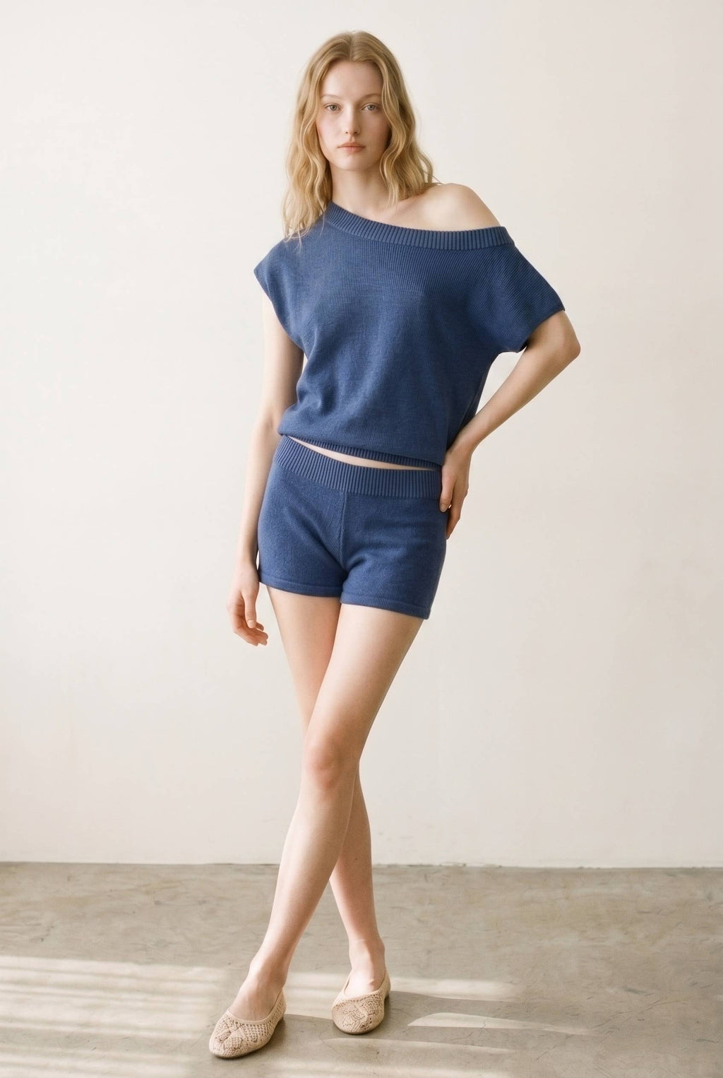 Elena One Shoulder Top & Shorts Set