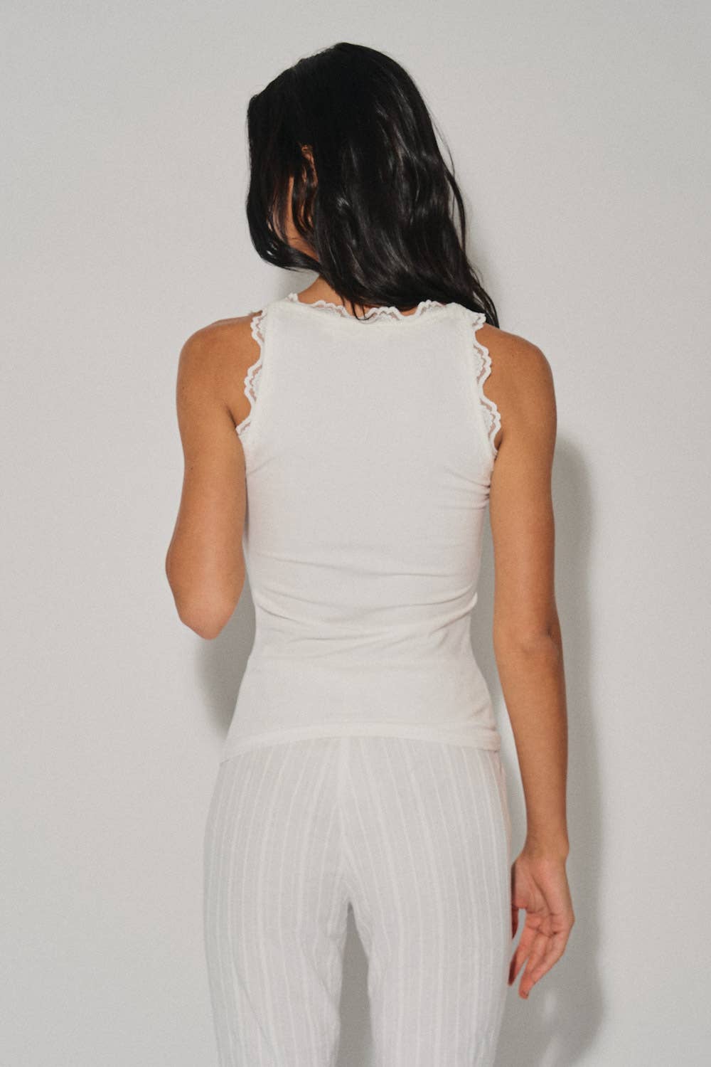 Lora Lace Trim Tank