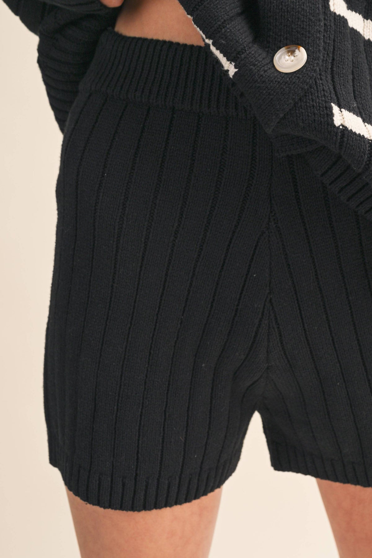 Chloe Cardigan Sweater & Shorts Set