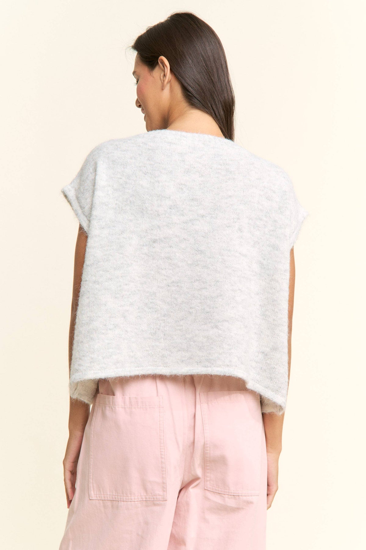 Betsy Button-Front Knit Top