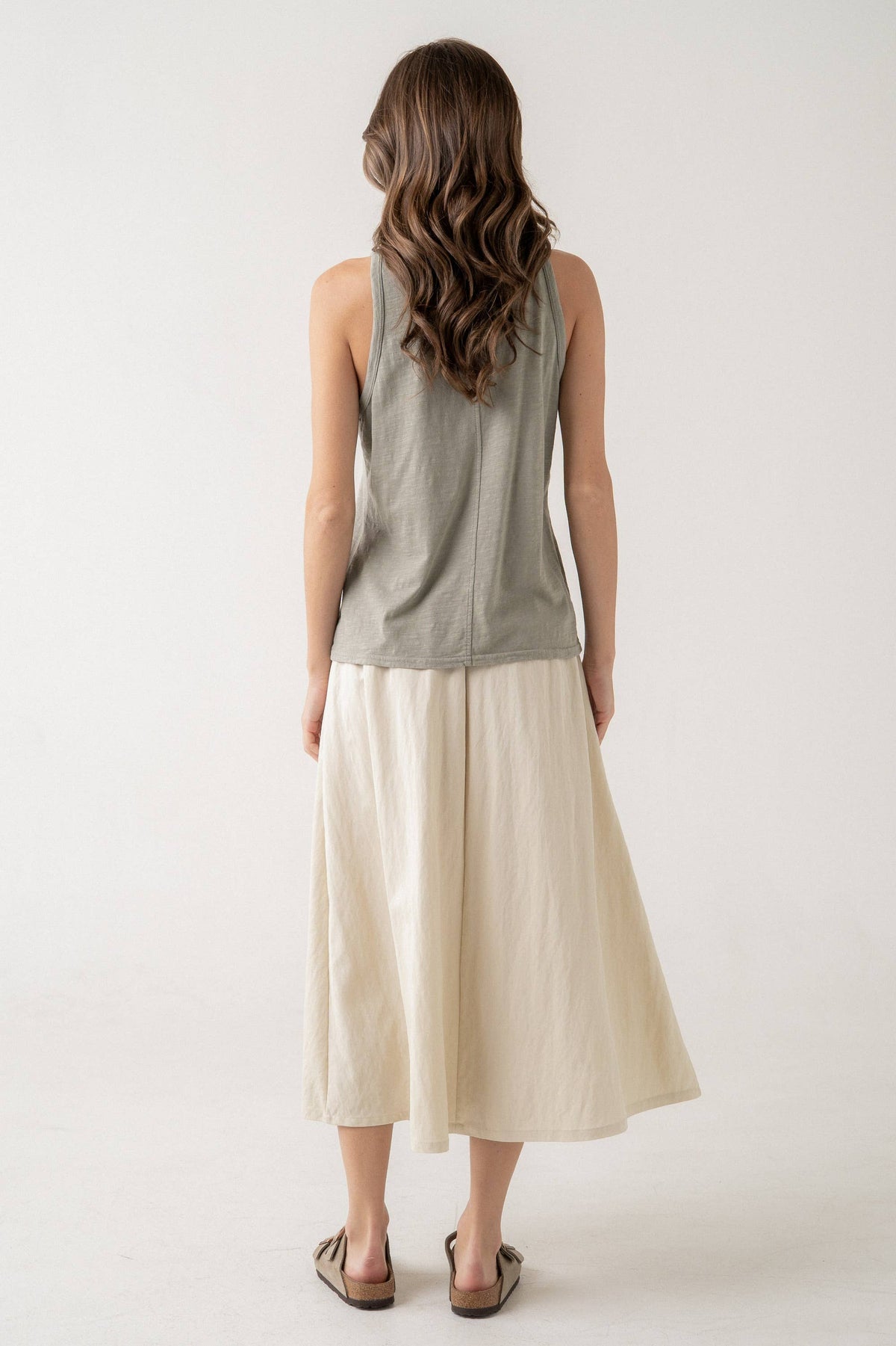 Ava A-line Midi Skirt