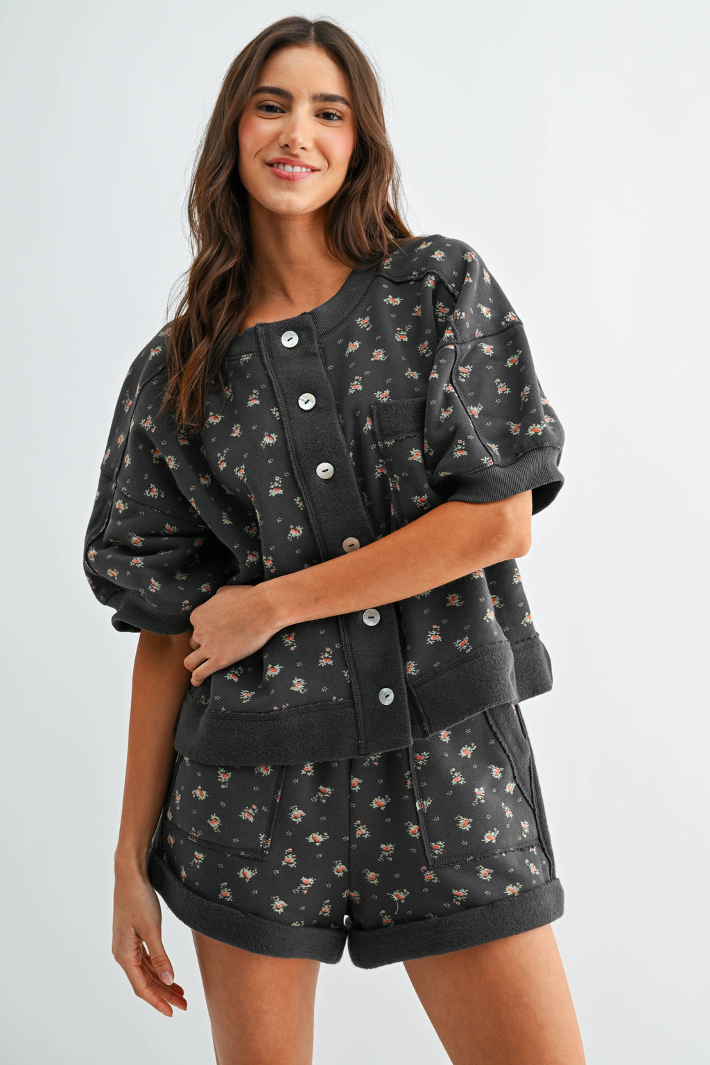 Cottagecore Floral Short & Top Set