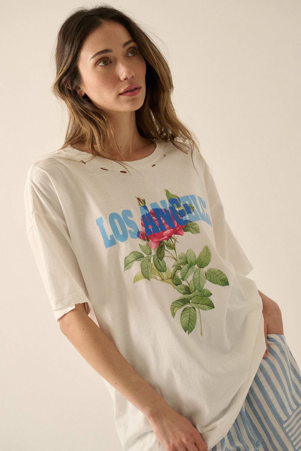 Sunset Boulevard Distressed Tee