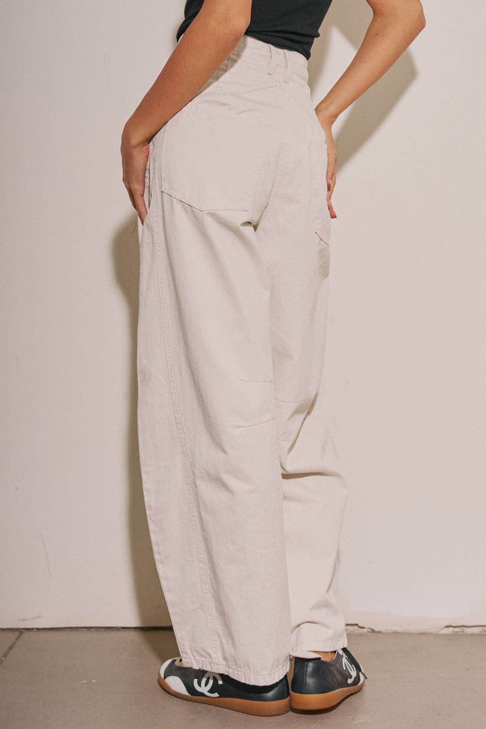 Alma Cotton Barrel Pants