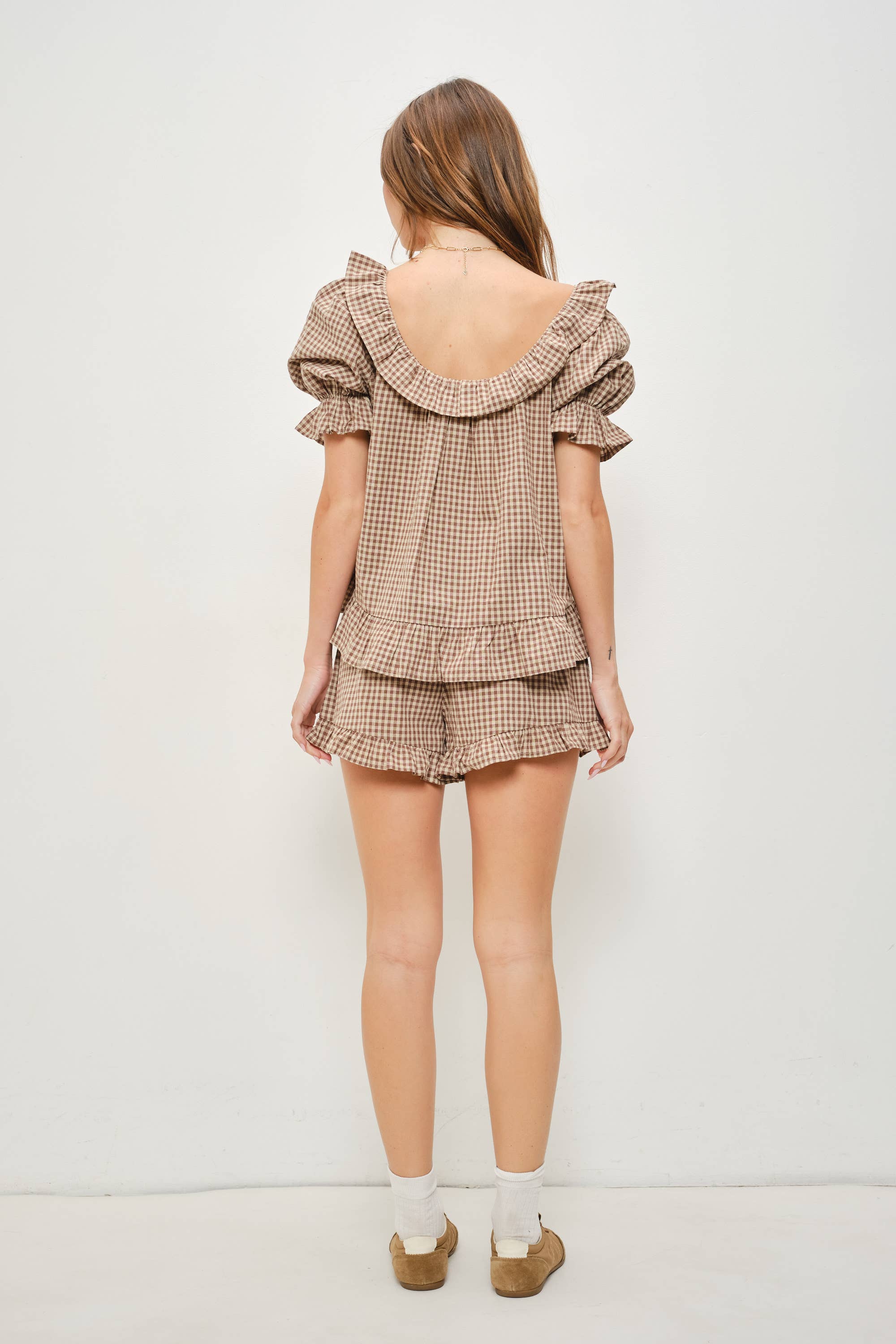 Cruz Frill Gingham Set