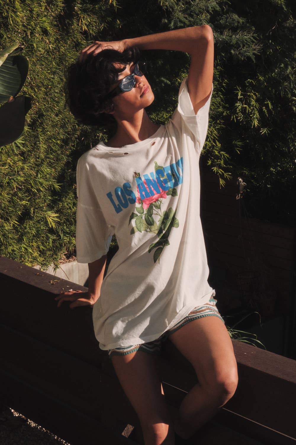 Sunset Boulevard Distressed Tee
