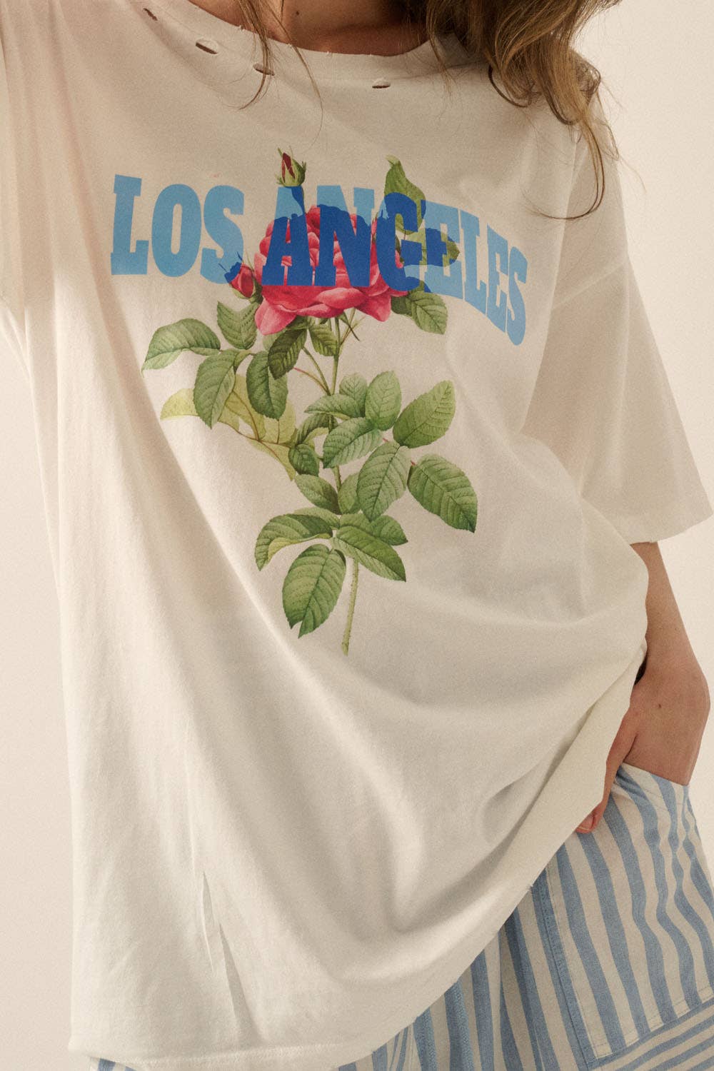 Sunset Boulevard Distressed Tee