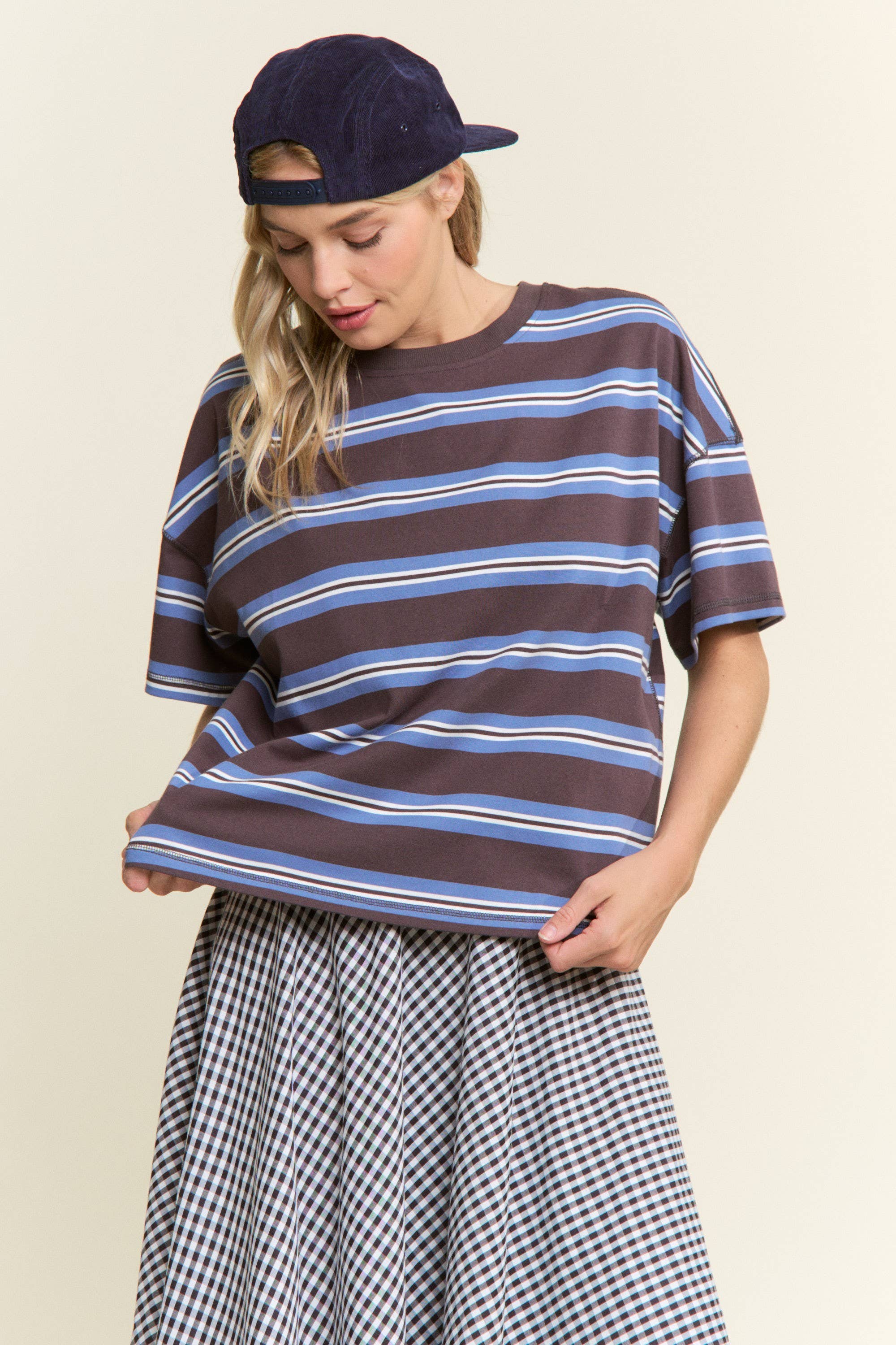 Solana Stripe Relaxed Tee